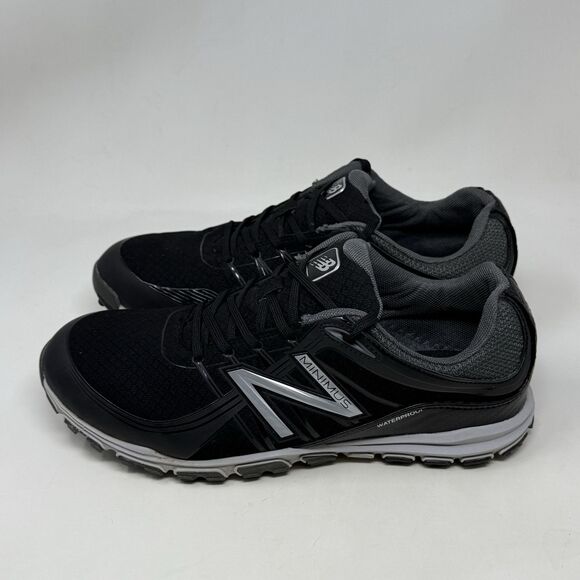 New Balance Minimus Spikeless Golf Shoes Mens 8 2E Wide Black Gray Waterproof - Picture 4 of 15